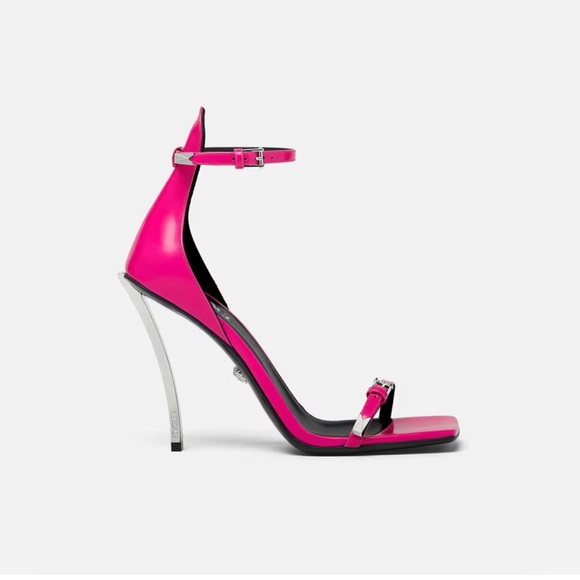 Versace - 110mm Pin Point Ankle Strap Sandals - Picture 11 of 11